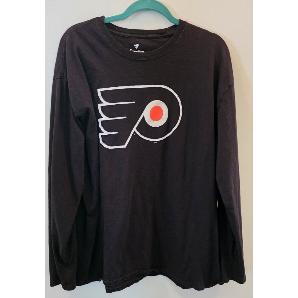 Philadelphia Flyers Shirt Mens 3XL Black NHL Hockey Long Sleeve Fanatics Tee